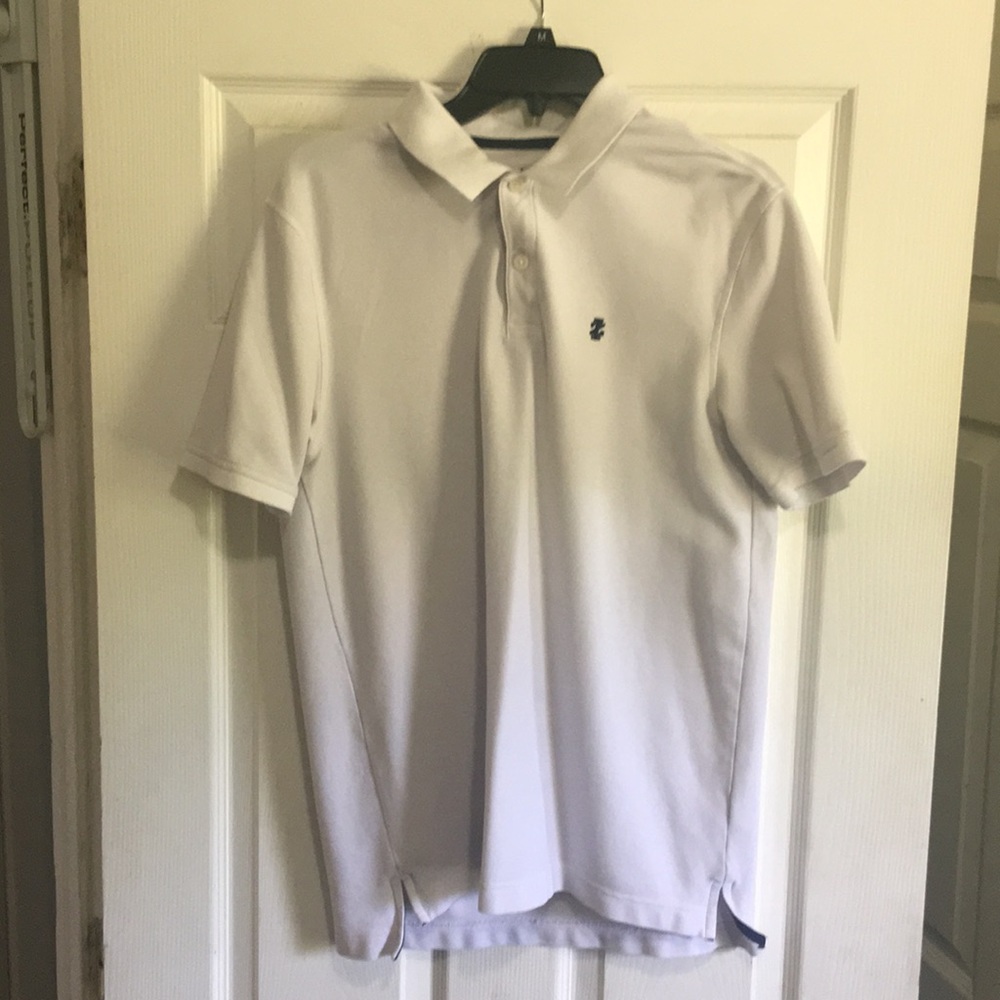 White Izod polo